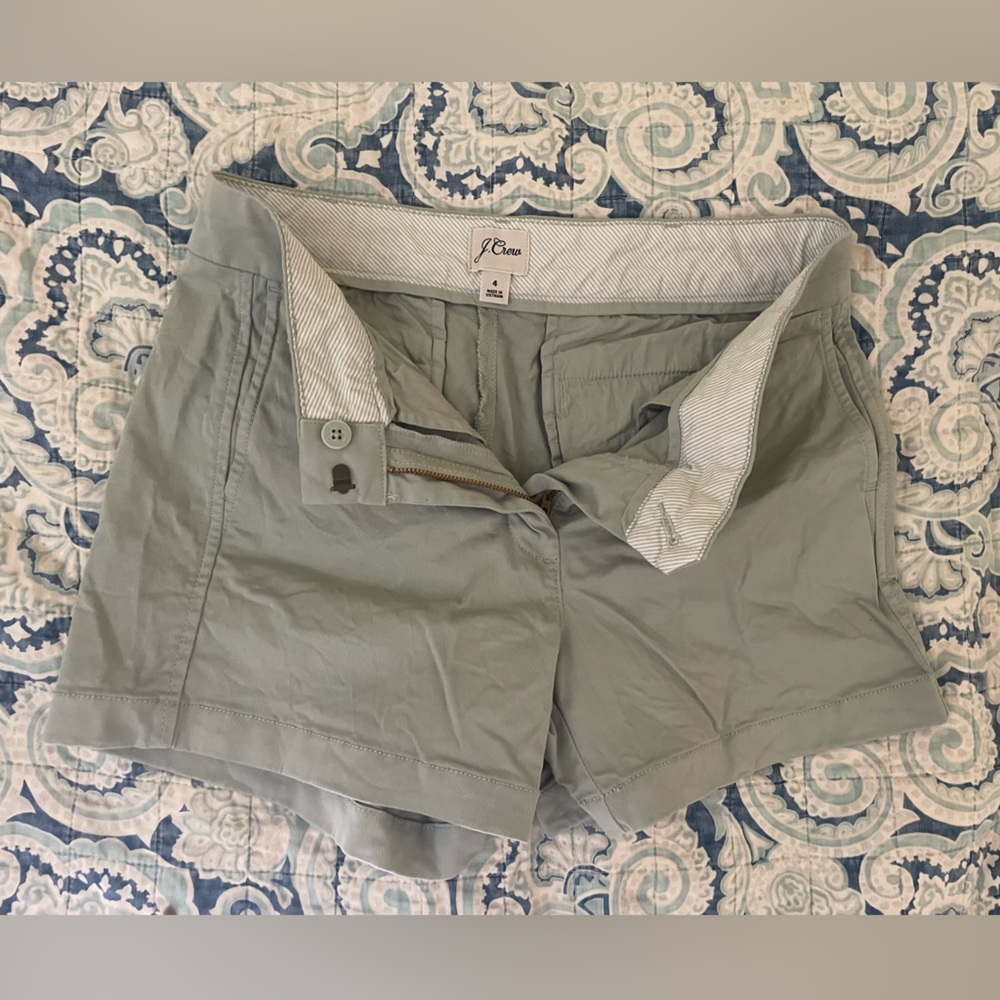 Green 5 inch Chino J. Crew Shorts